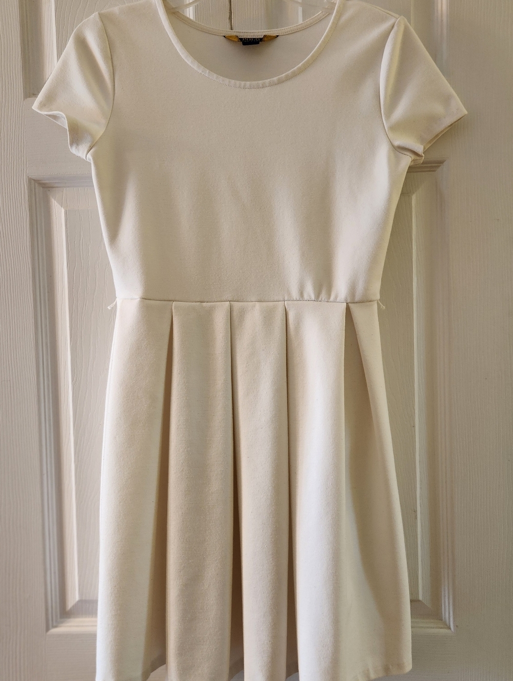Polo Mini Dress Pmeat Ruffle Cream Ivory Ralph XL